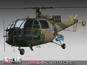 Alouette III K-car AS12 missiles